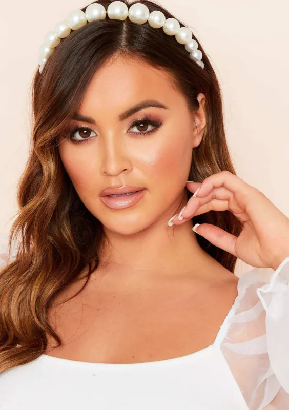 Zaria Pearl Headband sold by Missy Empire