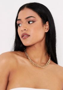 Sami Gold Chunky Chain Necklace sold by Missy Empire