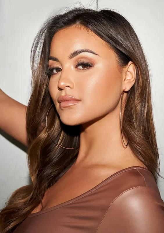 Perrine Rose Gold Large Hoop Earrings sold by Missy Empire