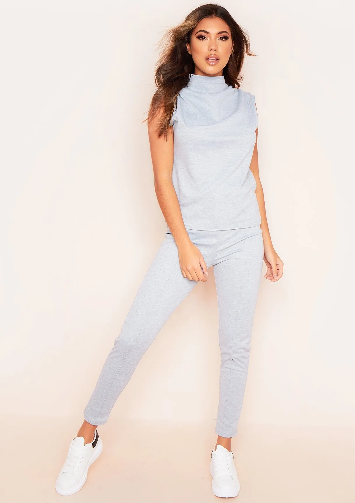 Jorja Grey Cowl Neck Top sold by Missy Empire product image thumbnail 2