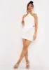 Emma Ivory Tie Back Knitted Pointed Hem Crop Top sold by Missy Empire