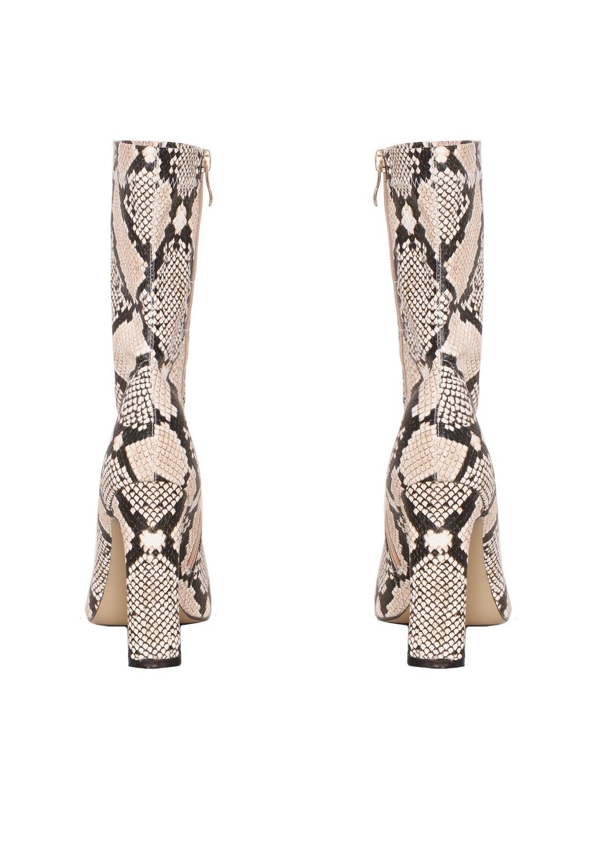 Perla Snake Print Boots sold by Missy Empire product image thumbnail 3