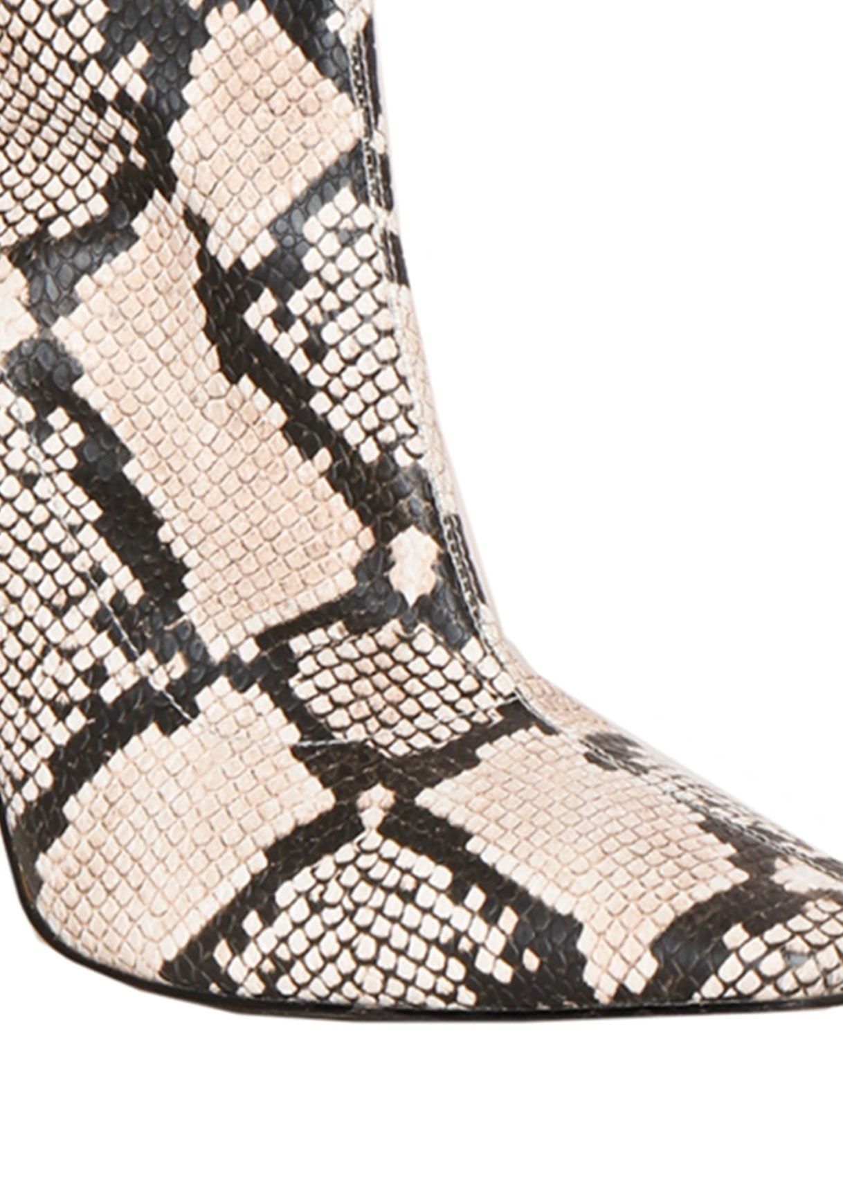 Perla Snake Print Boots sold by Missy Empire product image thumbnail 4