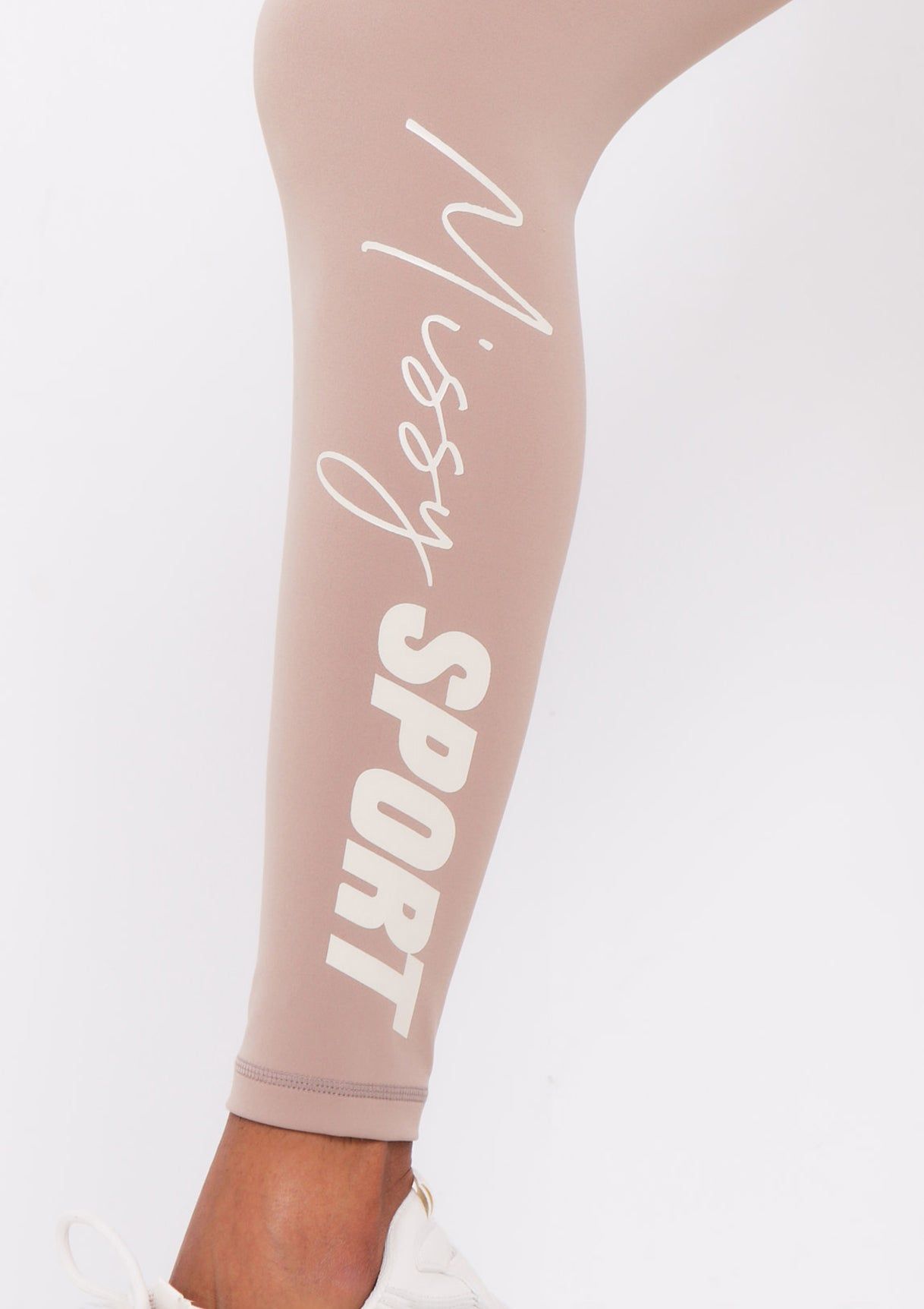 Karla Mocha Missy Sport Ruched Bum Gym Leggings sold by Missy Empire product image thumbnail 4
