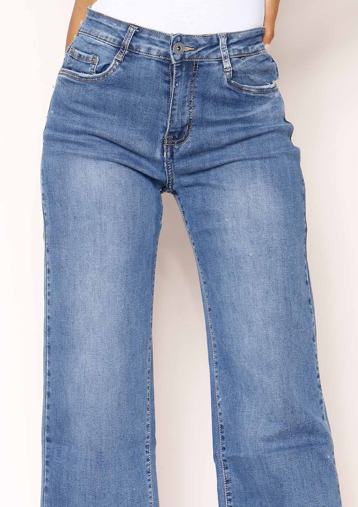 Daphne Denim Wide Leg Jeans sold by Missy Empire product image thumbnail 2