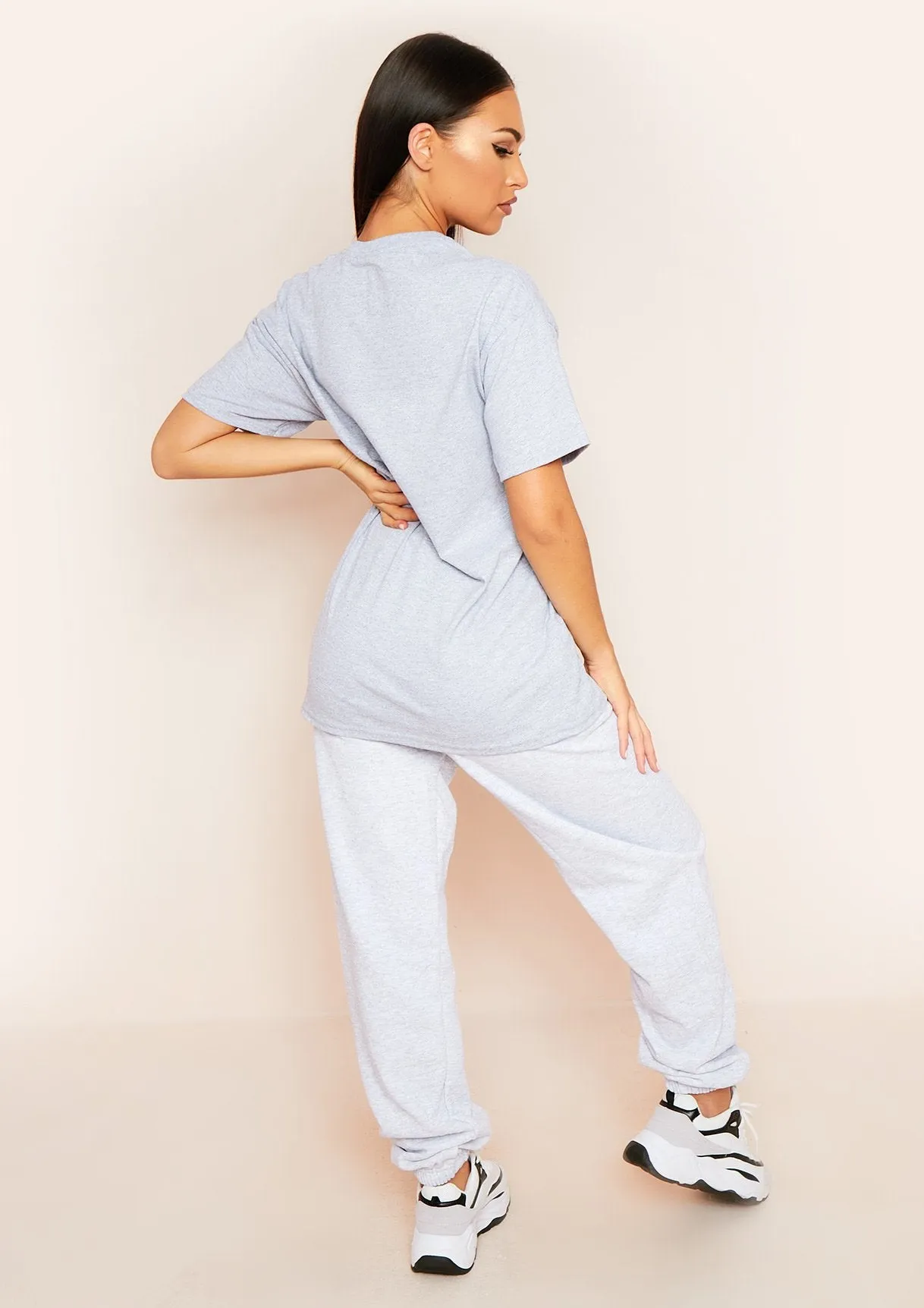 Cayley Grey "Stay Home. Stop The Spread. Save Lives" Slogan Oversized T-Shirt sold by Missy Empire product image thumbnail 3