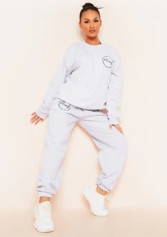 Liliana Grey 'Missy' Slogan Casual Joggers sold by Missy Empire