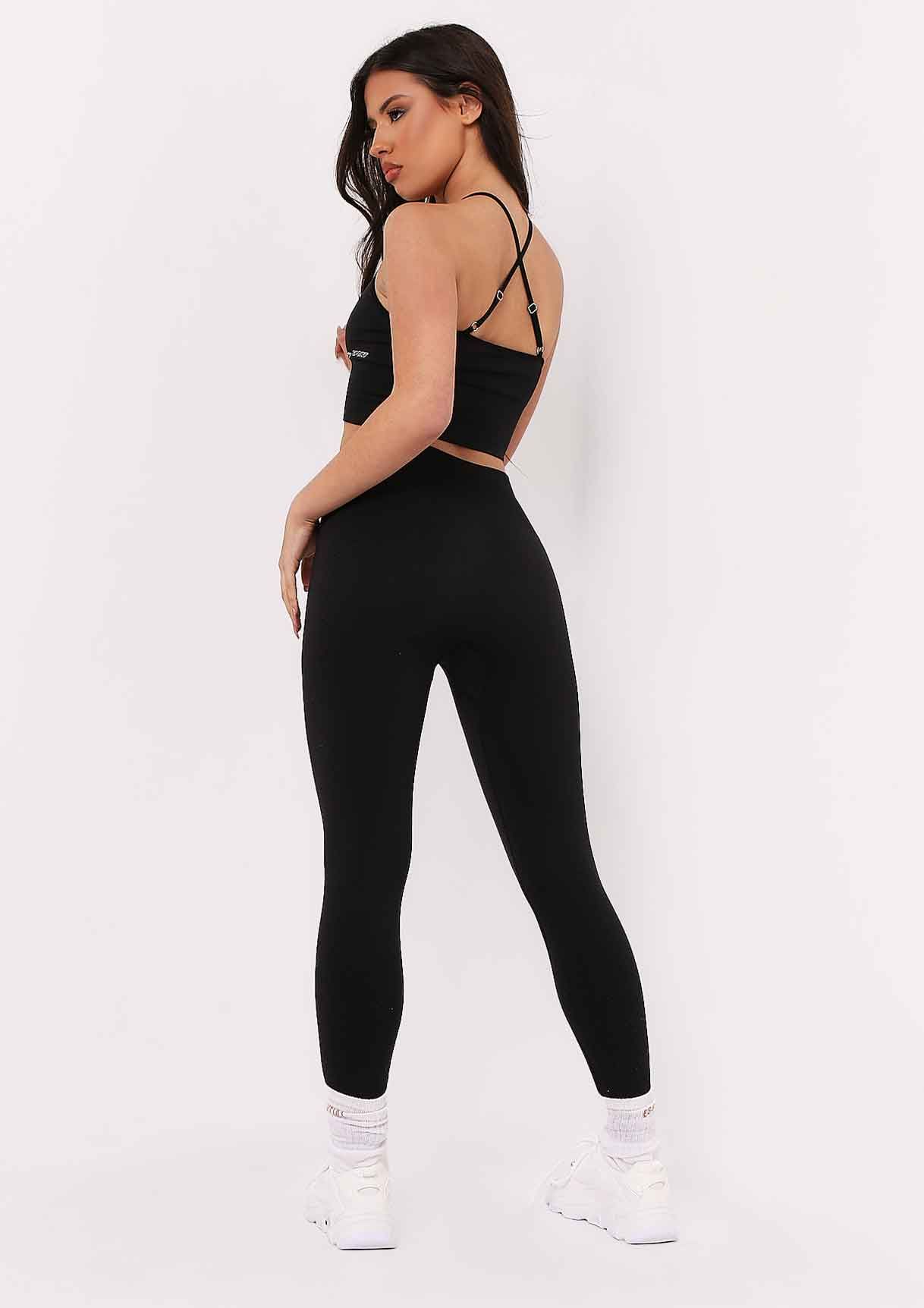 Anni Black Missy Sport Seamless High Waisted Gym Leggings sold by Missy Empire product image thumbnail 3