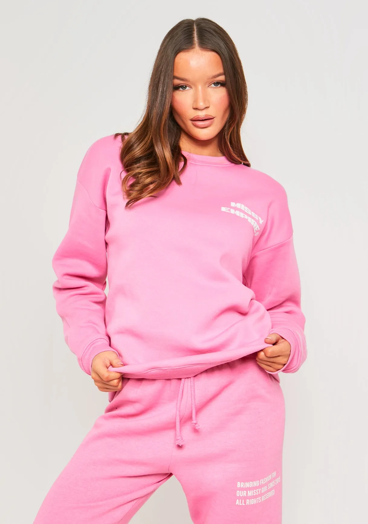 Lauren Pink Missy Empire Slogan Sweatshirt sold by Missy Empire product image thumbnail 2