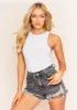 Naya Grey Soft Racer Bodysuit sold by Missy Empire