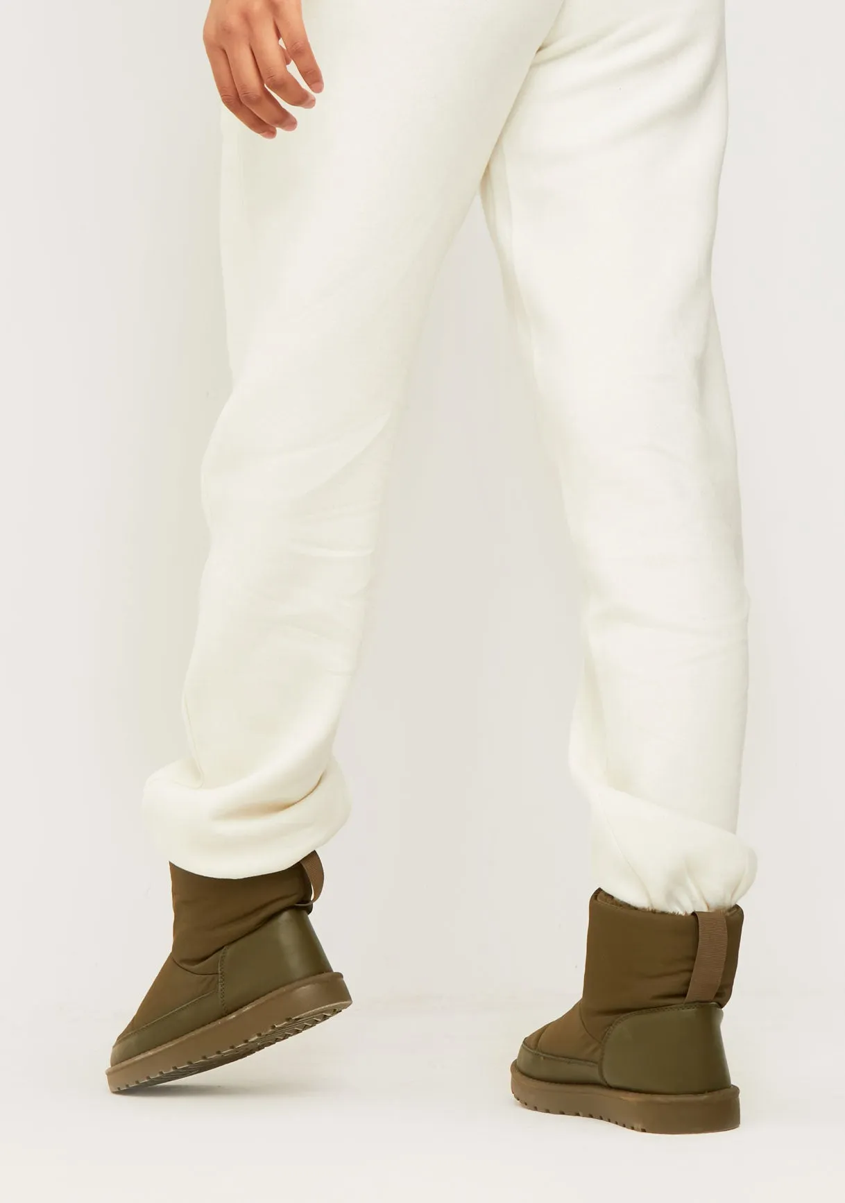 Jianna Cream Embroidered Cuffed Joggers sold by Missy Empire product image thumbnail 3