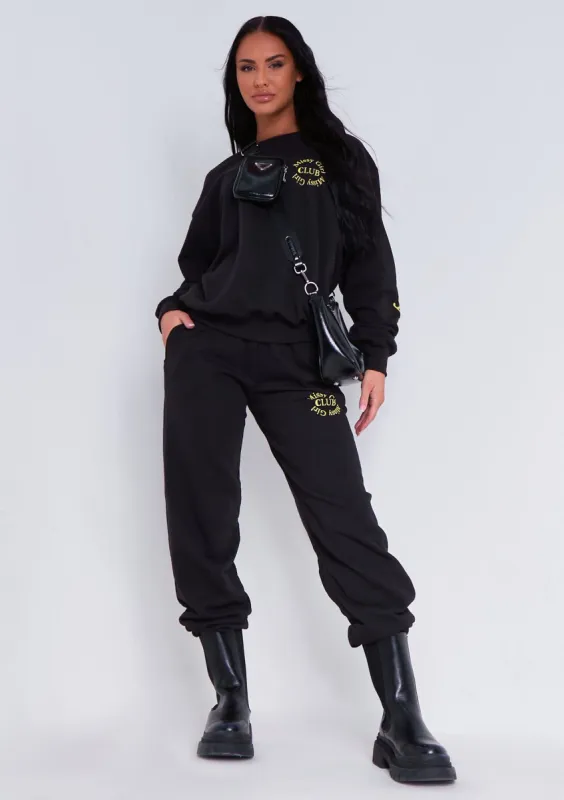 Esther Black Missy Empire Club Joggers sold by Missy Empire
