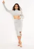 Adeline Sage Cut Out Crop Top sold by Missy Empire