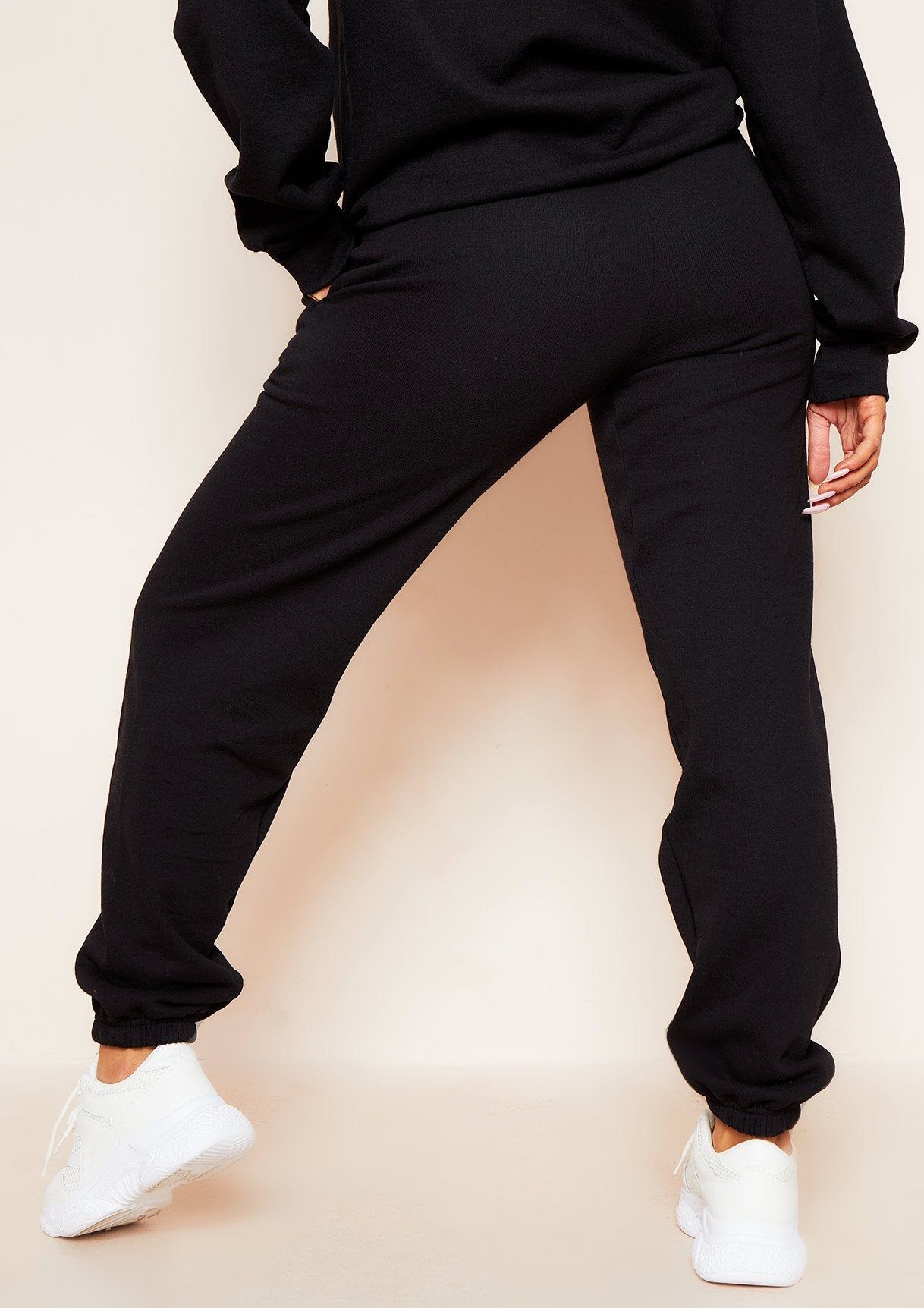 Mae Black Missy Empire Slogan Oversized Joggers sold by Missy Empire product image thumbnail 4