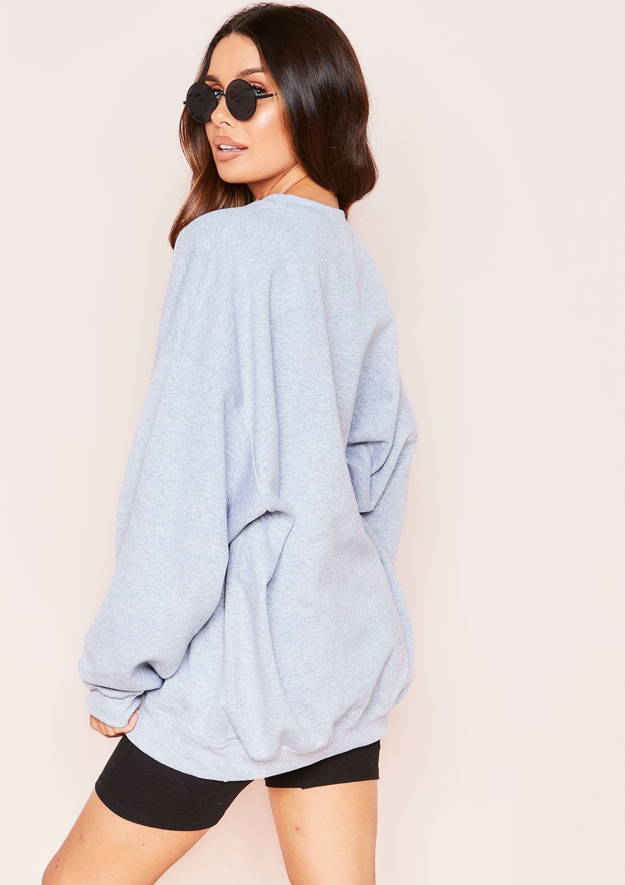 Ariana Grey Basic Slogan Oversized Sweatshirt sold by Missy Empire product image thumbnail 2