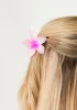 Bella Pink Flower Hair Claw Clip sold by Missy Empire