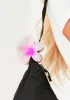 Bella Pink Flower Hair Claw Clip sold by Missy Empire