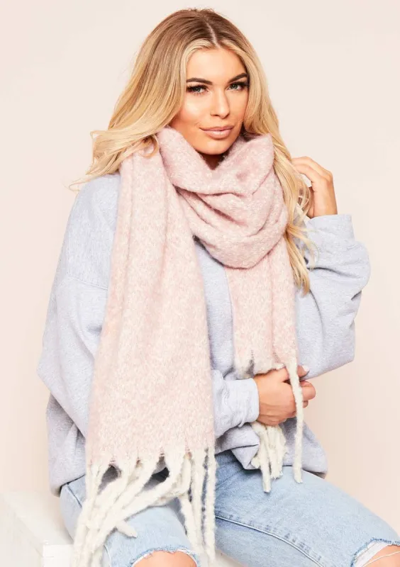 Aimee Pink Oversized Scarf sold by Missy Empire