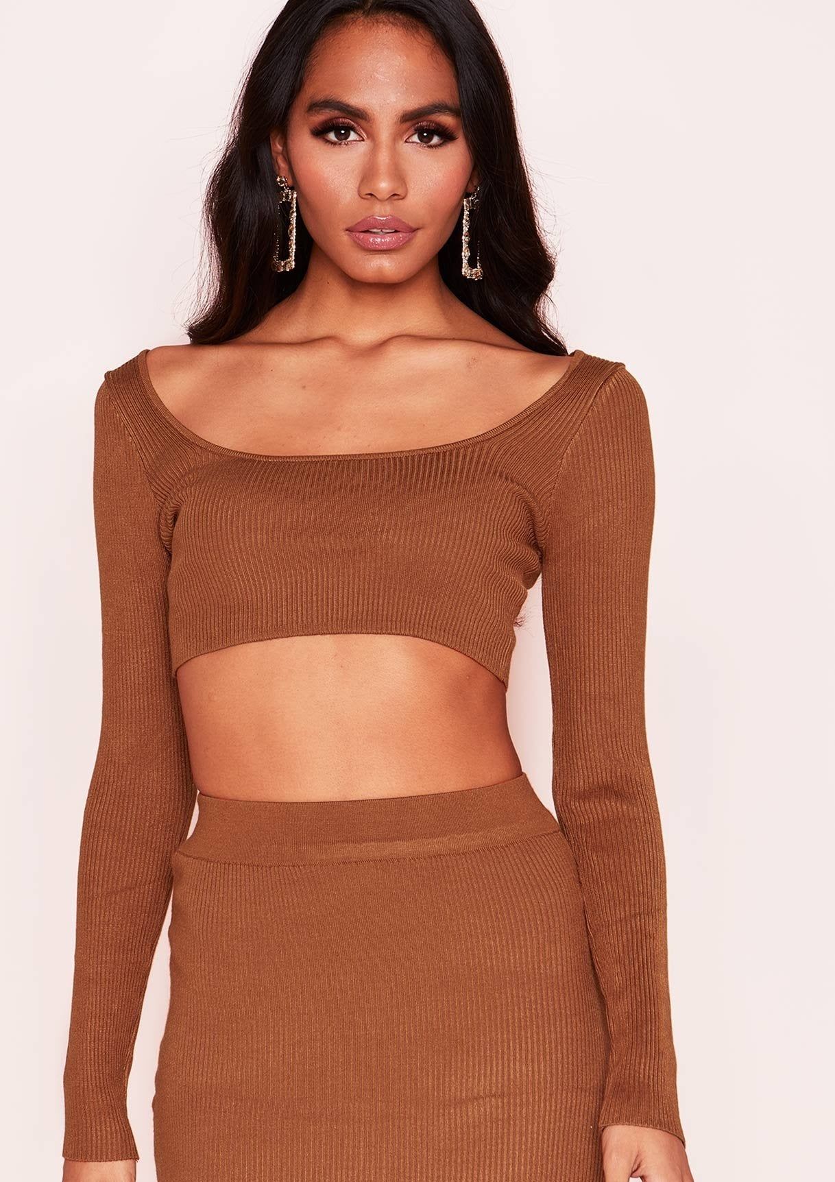 Cami Camel Knit Ribbed Co-ord Set sold by Missy Empire product image thumbnail 3