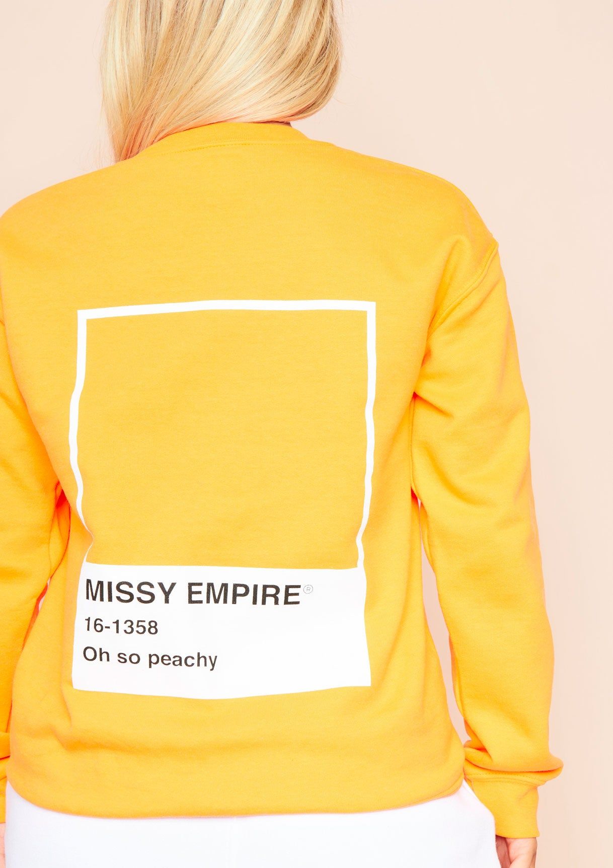 Sophie Orange Missy Empire Graphic Oversized Sweatshirt sold by Missy Empire product image thumbnail 4