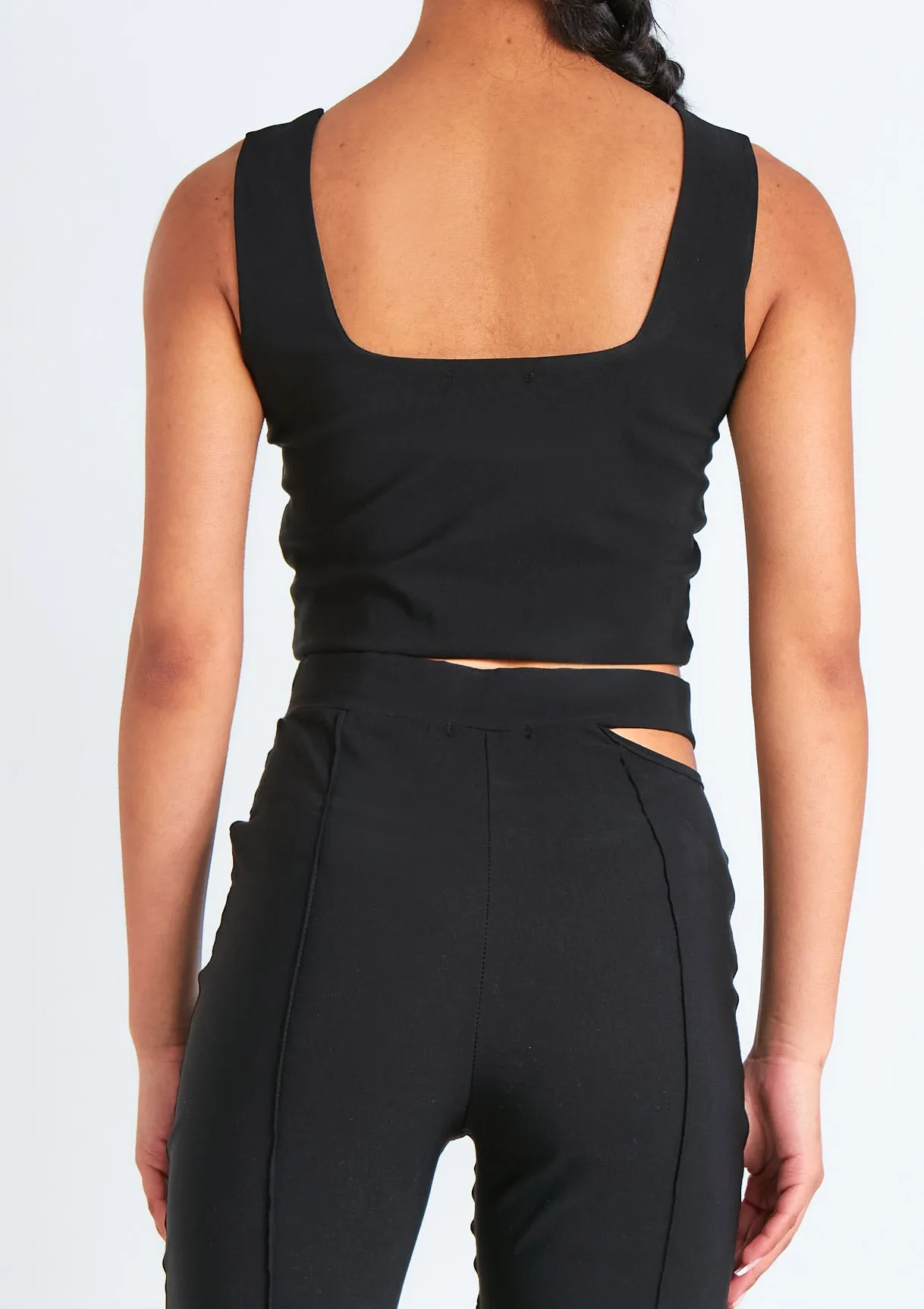 Sai Black Corset Top sold by Missy Empire product image thumbnail 4