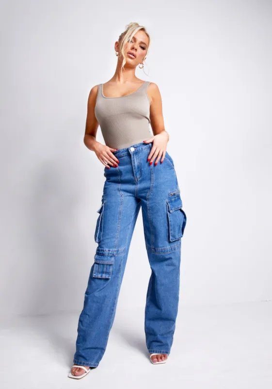 Charlotte Taupe Seamless Bodysuit sold by Missy Empire