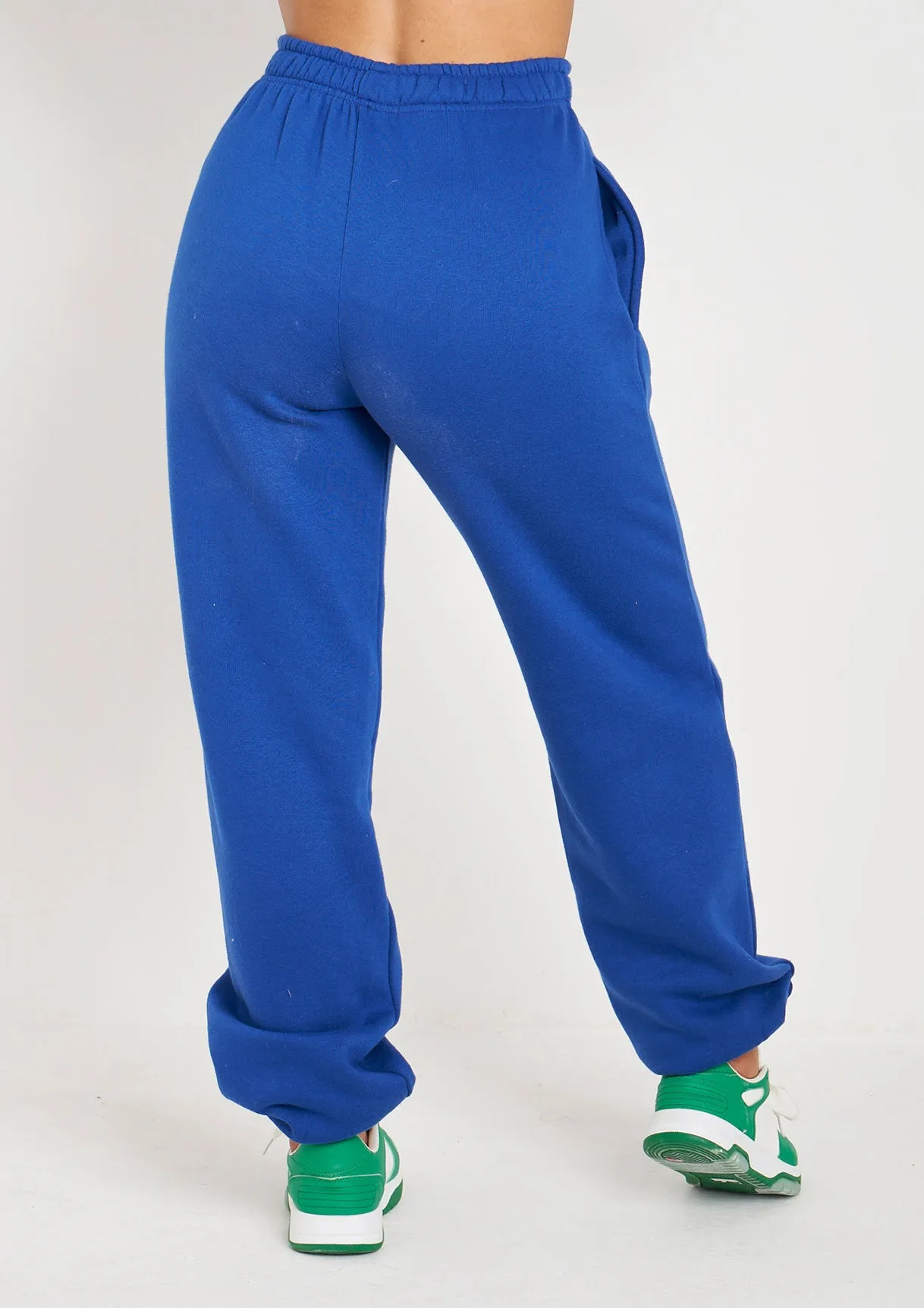 Jianna Cobalt Blue Embroidered Cuffed Joggers sold by Missy Empire product image thumbnail 4