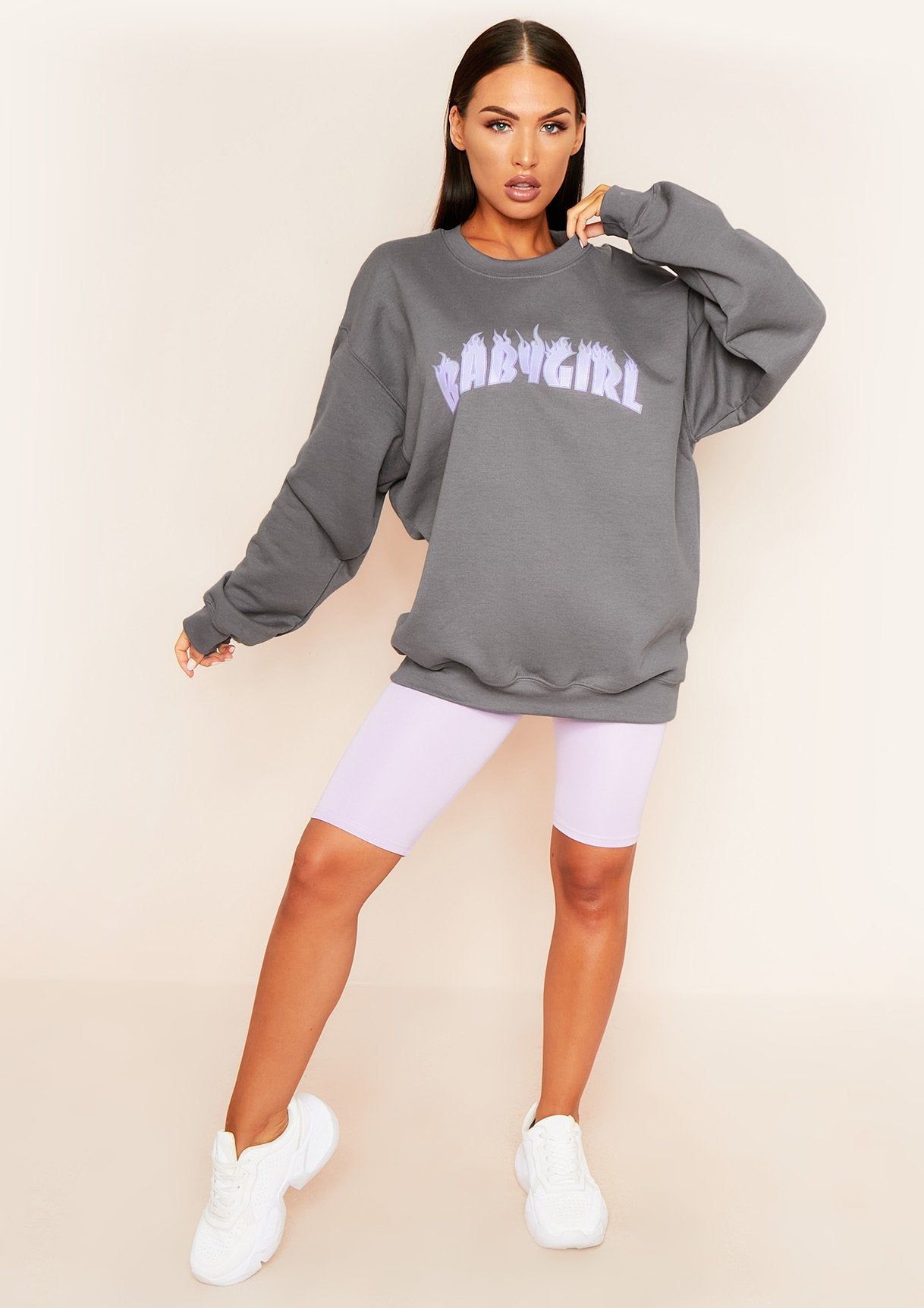 Gerry Lilac Cycle Shorts sold by Missy Empire product image thumbnail 4