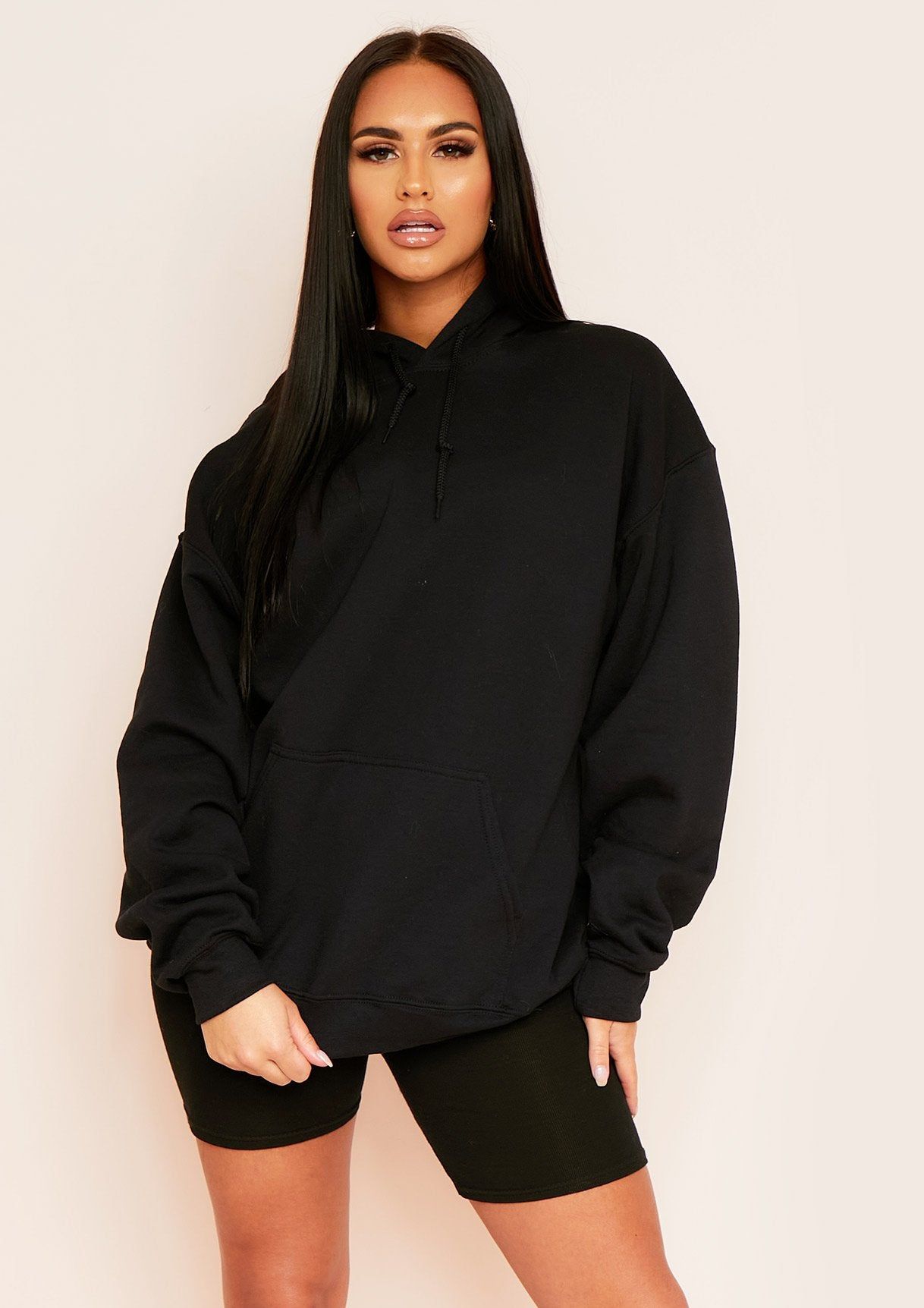 Rachele Black Oversized Off-Boys Slogan Hoodie sold by Missy Empire product image thumbnail 4