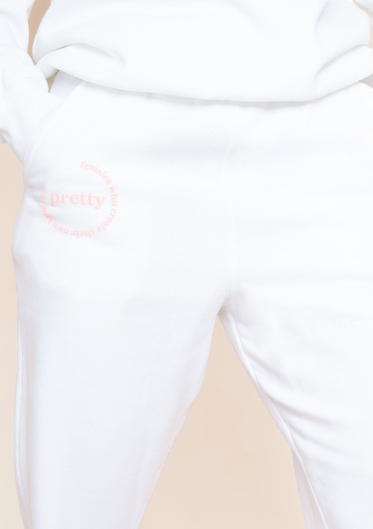 Madison White Slogan Casual Joggers sold by Missy Empire product image thumbnail 3