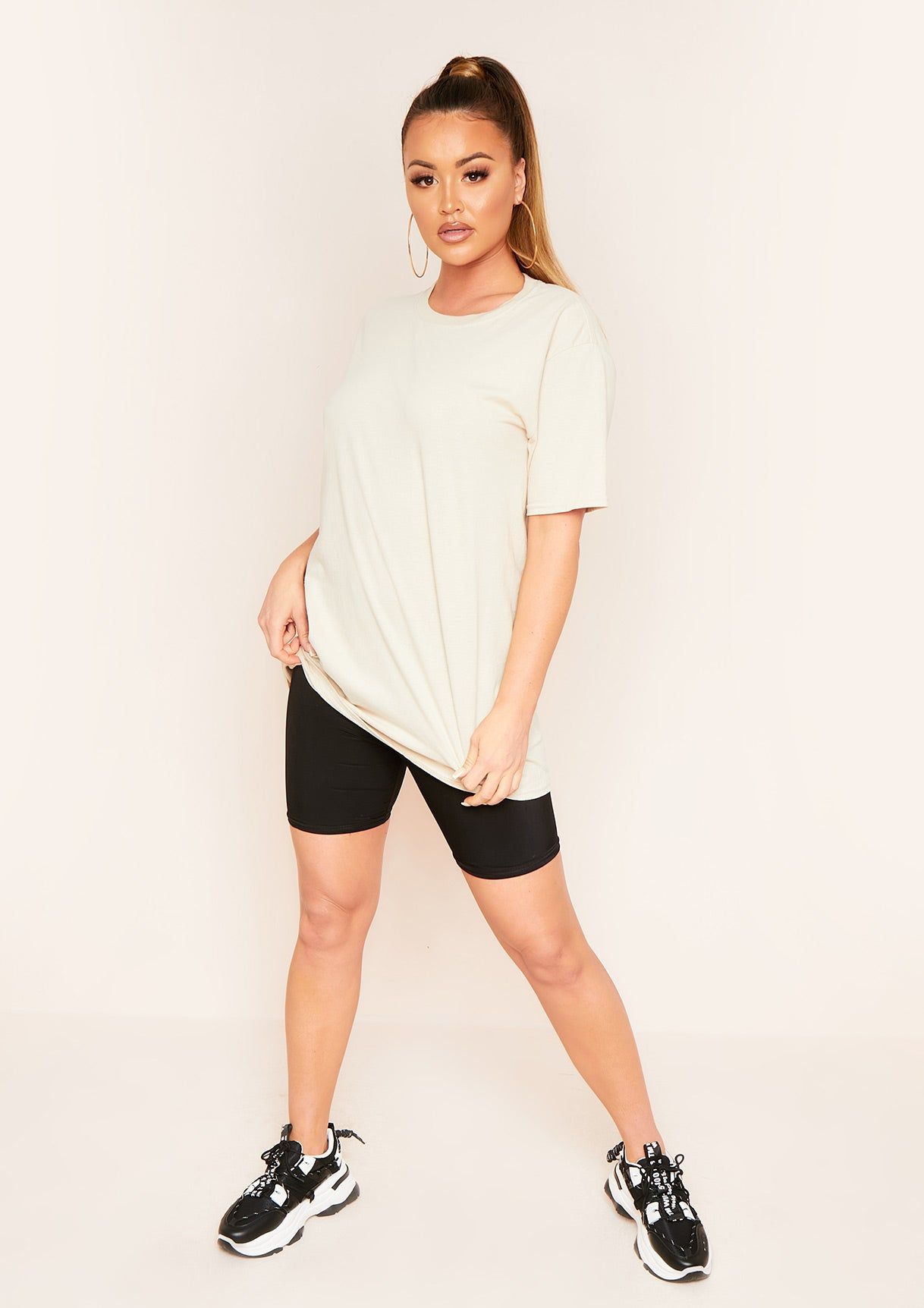 Shannah Sand Wash Your Hands Slogan Oversized T-Shirt sold by Missy Empire product image thumbnail 2