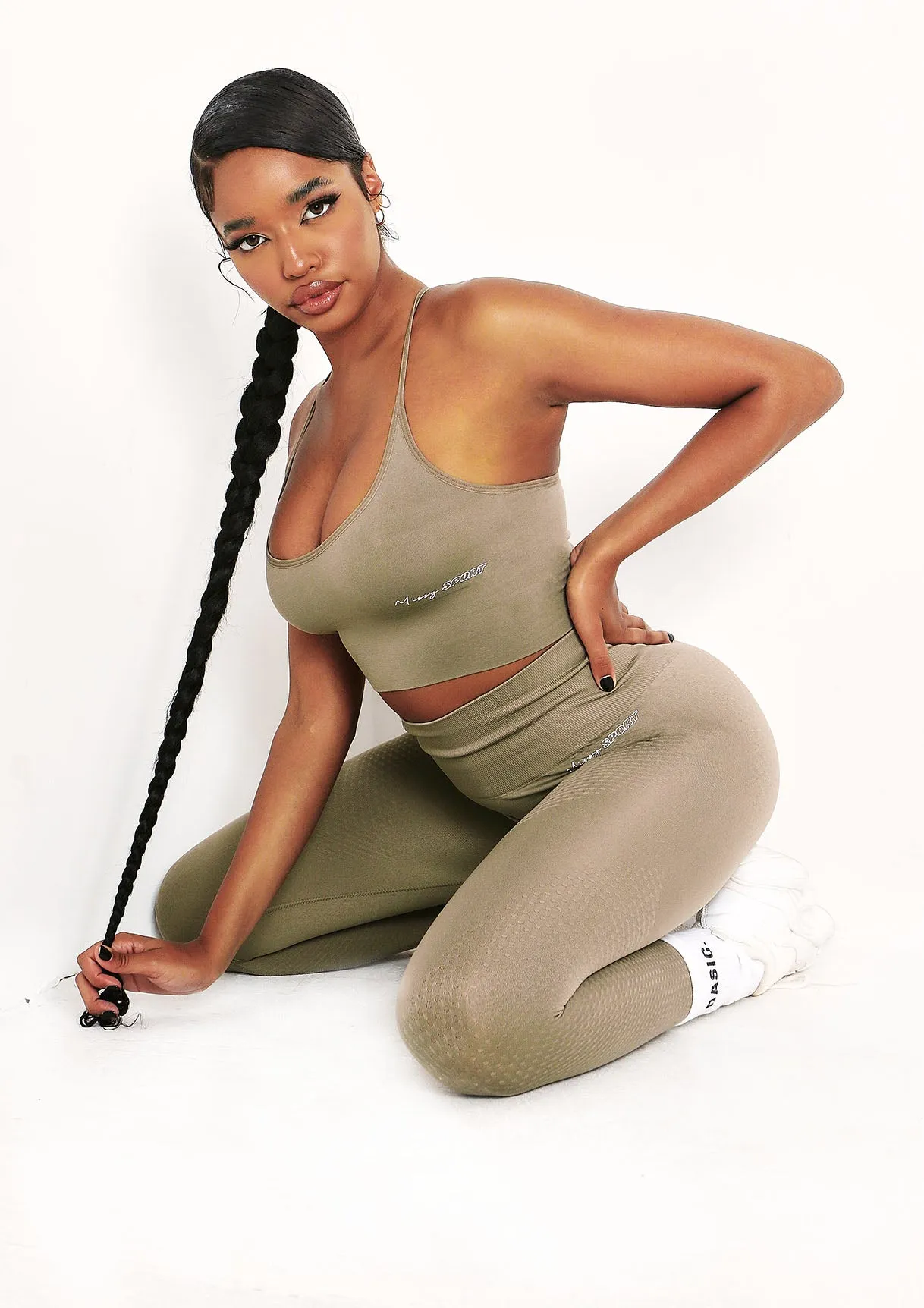 Anni Olive Missy Sport Seamless High Waisted Gym Leggings sold by Missy Empire product image thumbnail 5