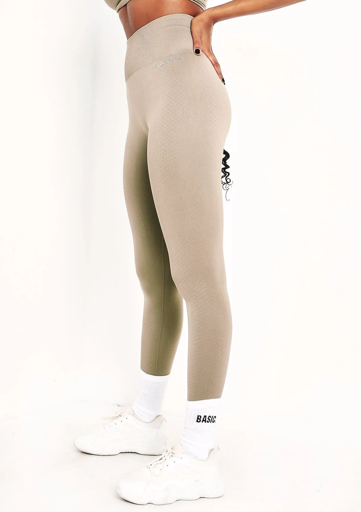 Anni Olive Missy Sport Seamless High Waisted Gym Leggings sold by Missy Empire product image thumbnail 2