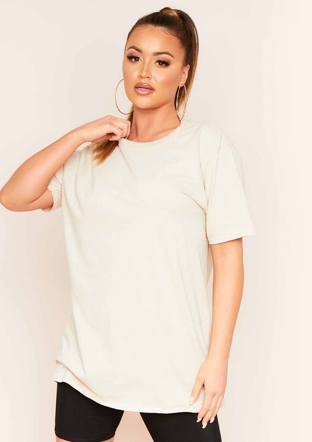 Shannah Sand Wash Your Hands Slogan Oversized T-Shirt sold by Missy Empire product image thumbnail 4