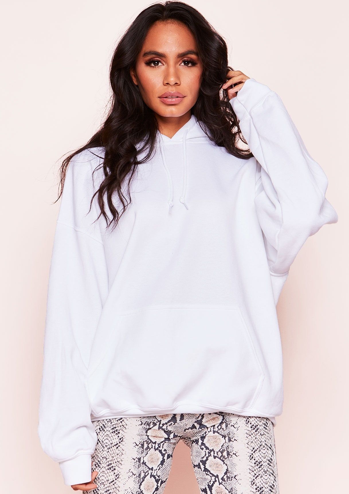 Gracie White Oversized Graphic Hoodie sold by Missy Empire product image thumbnail 3
