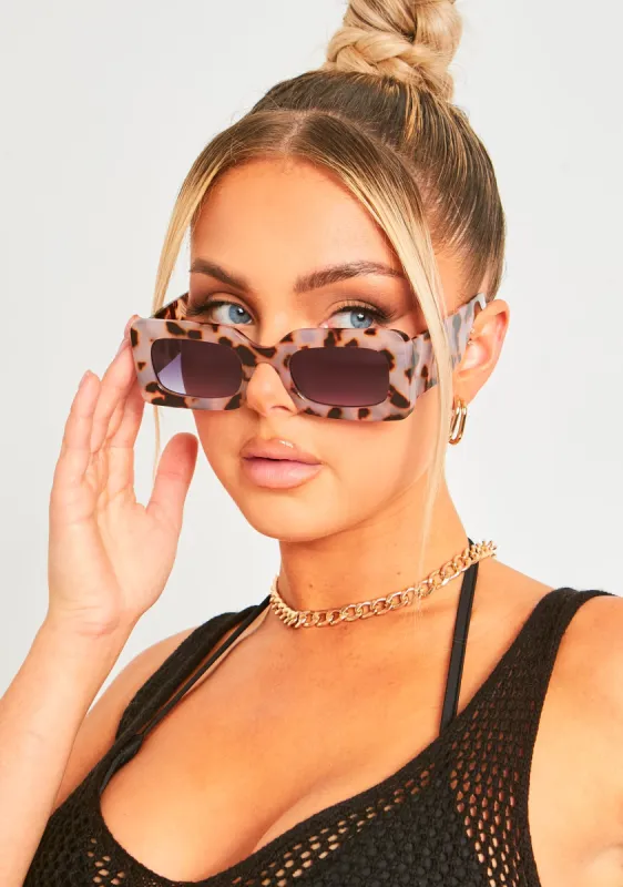 Hazel Brown Tortoise Shell Square Frame Sunglasses sold by Missy Empire
