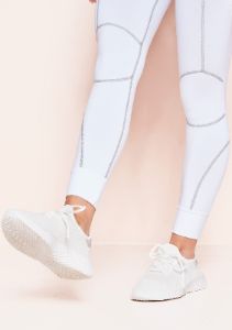 Ada White Mesh Runner Trainers sold by Missy Empire