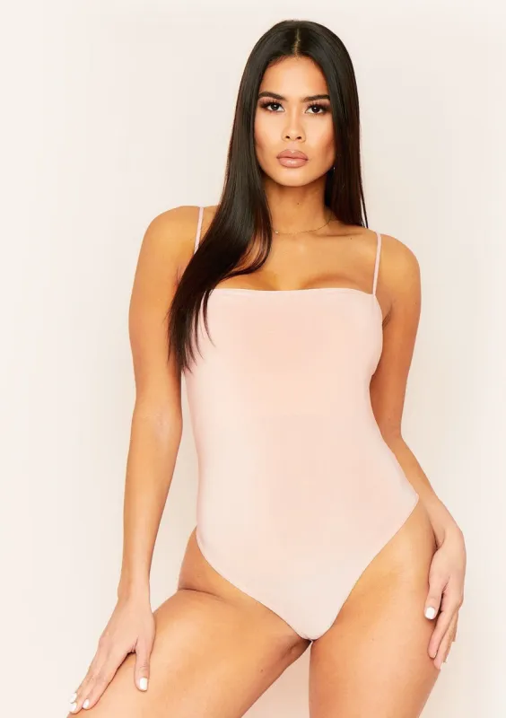 Ainsley Rose Strappy Square Neck Bodysuit sold by Missy Empire