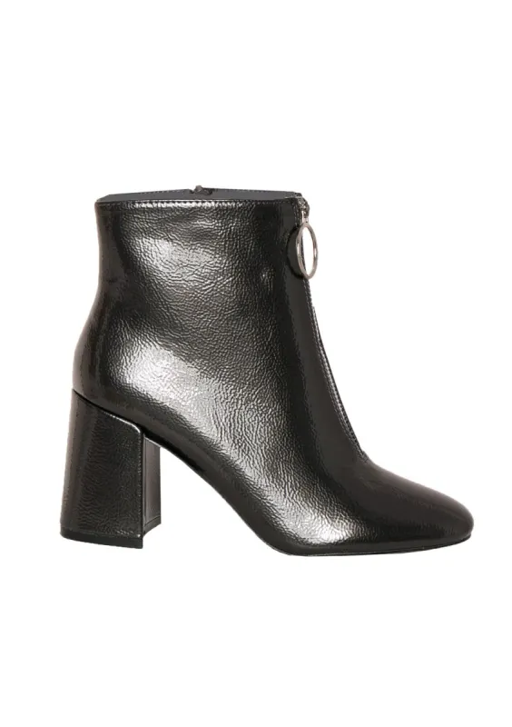 Ruby Black Zip Detail Boots sold by Missy Empire