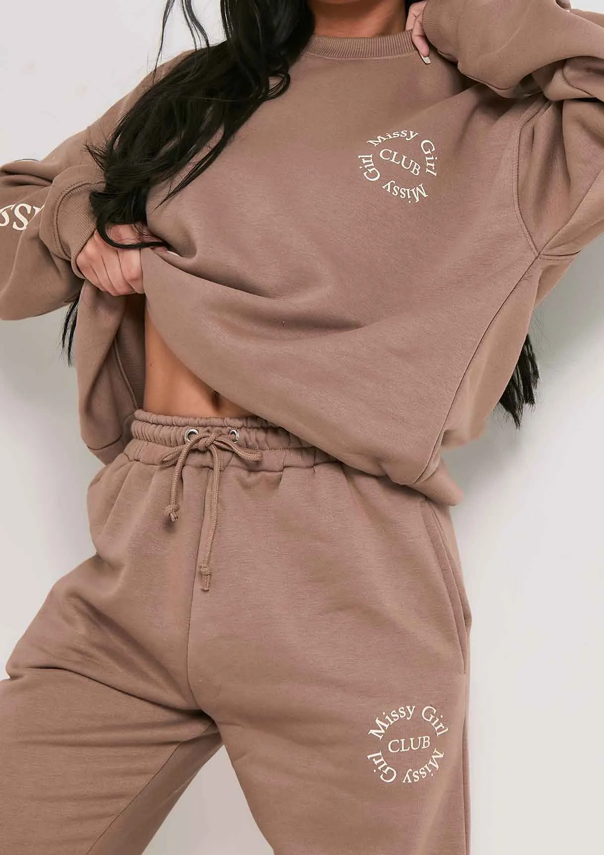 Daisy Mocha Missy Empire Club Sweatshirt sold by Missy Empire product image thumbnail 2