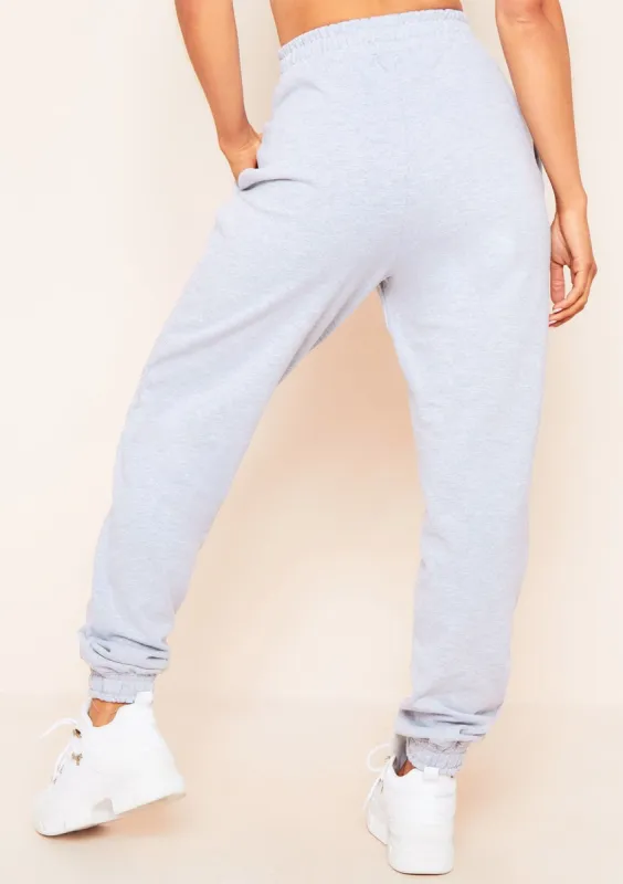 Jasmin Grey Contrast Binding Detail Jogger made by Missy Empire