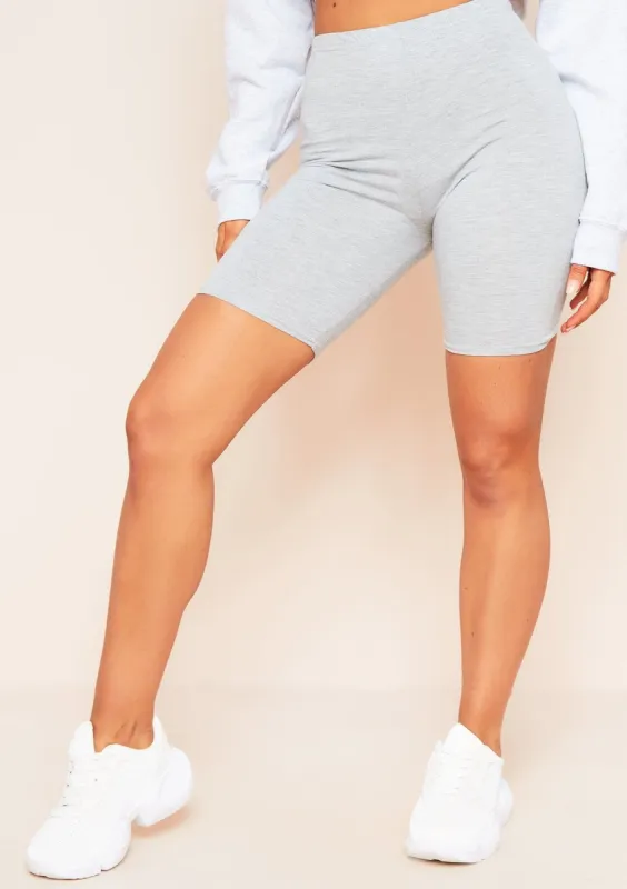 Tilly Grey Basic Cycle Shorts sold by Missy Empire