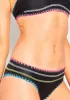 Amandine Black Stitched Bandeau Bikini sold by Missy Empire