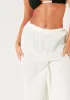 Angelica White Relaxed Wide Leg Trouser sold by Missy Empire