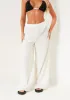 Angelica White Relaxed Wide Leg Trouser sold by Missy Empire