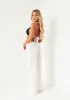 Angelica White Relaxed Wide Leg Trouser sold by Missy Empire