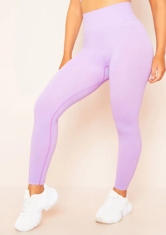 Anni Lilac Missy Empire Seamless High Waisted Gym Leggings sold by Missy Empire