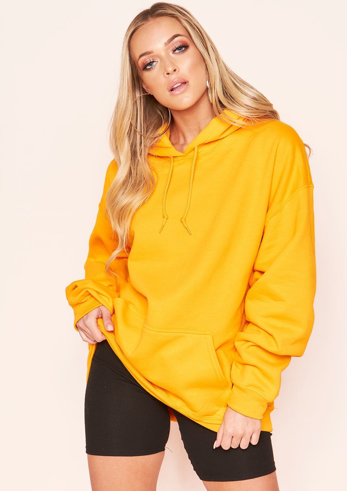 Justine Mustard Ghetto Express Slogan Oversized Hoodie sold by Missy Empire product image thumbnail 2