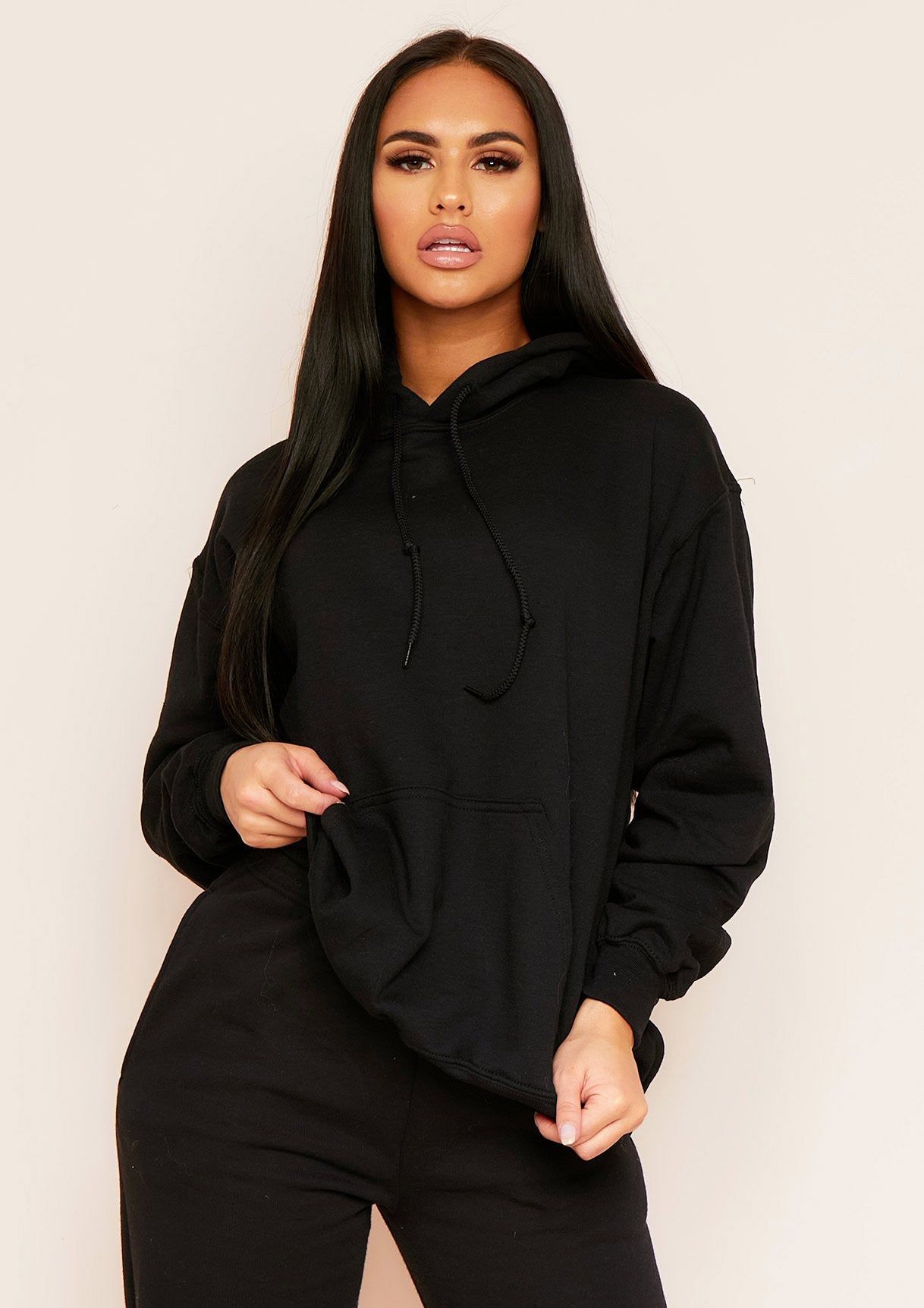 Nara Black Fashun Slogan Oversized Hoodie sold by Missy Empire product image thumbnail 2