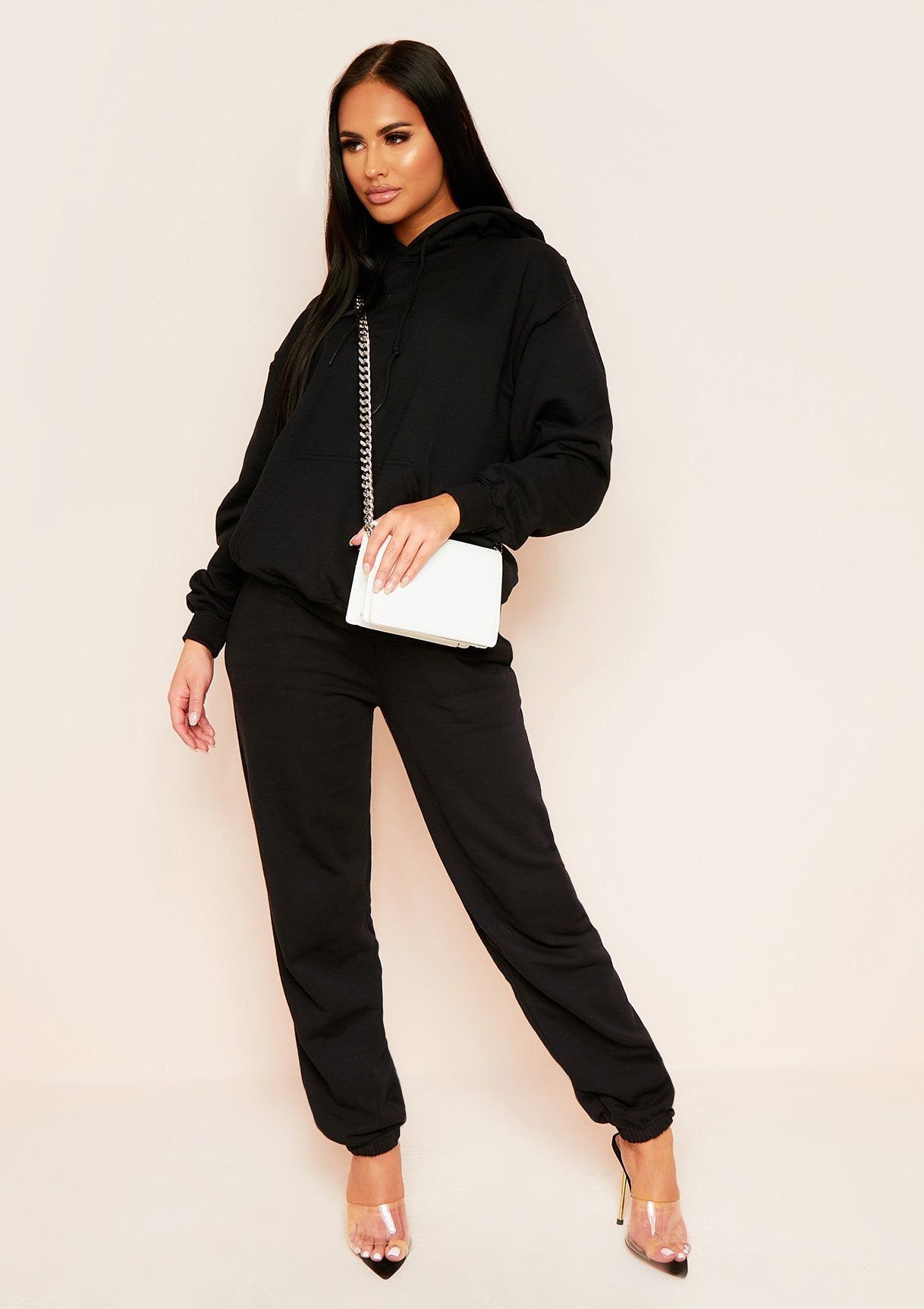 Nara Black Fashun Slogan Oversized Hoodie sold by Missy Empire product image thumbnail 4